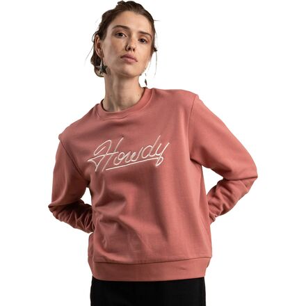 (取寄) レディース ハウディ ドロップ ショルダー スウェットシャツ - ウィメンズ Sendero Provisions Co. women Howdy Drop Shoulder Sweatshirt - Women's Dusty Mauve|ジェットラグ店