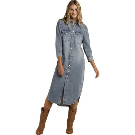 (取寄) レディース アニー ドレス - ウィメンズ Sendero Provisions Co. women Annie Dress - Women's Classic Denim|ジェットラグ店