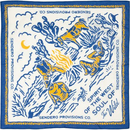 (取寄) バンダナ Sendero Provisions Co. Bandana Cowboy Campfire Blue