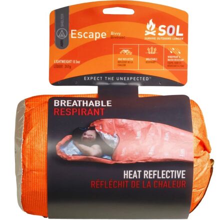 (取寄) エスケープ ビビー + フード S.O.L Survive Outdoors Longer Escape Bivvy + Hood Orange