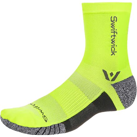 (取寄) スウィフトウィック フライト Xt ミッドクルー ソック Swiftwick Flite XT Mid-Crew Sock Hi-Viz Yellow