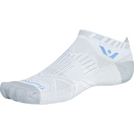 (取寄) スウィフトウィック アスパイヤー ノー ショー タブ ソック Swiftwick Aspire No Show Tab Sock Blue Gray