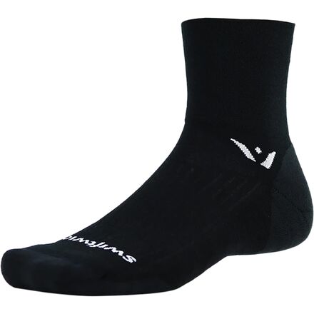(取寄) スウィフトウィック パシュート クオーター クルー ハイ ソック Swiftwick Pursuit Quarter Crew High Sock Black