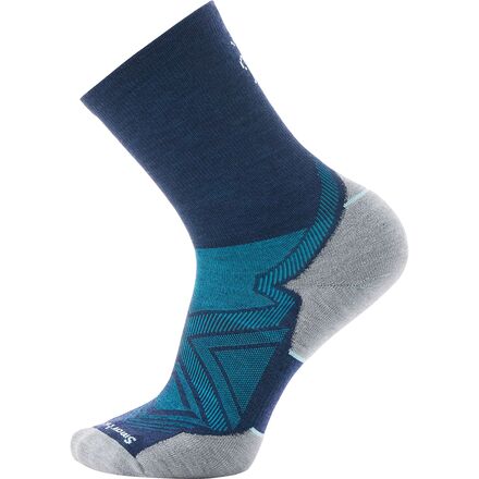 (取寄) スマートウール ラン ターゲッティド クッション ミッド クルー ソック Smartwool Run Targeted Cushion Mid Crew Sock Deep Navy
