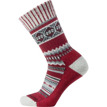 (取寄) スマートウール エブリデイ スノウド イン セーター クルー ソック Smartwool Everyday Snowed In Sweater Crew Sock Tibetan Red