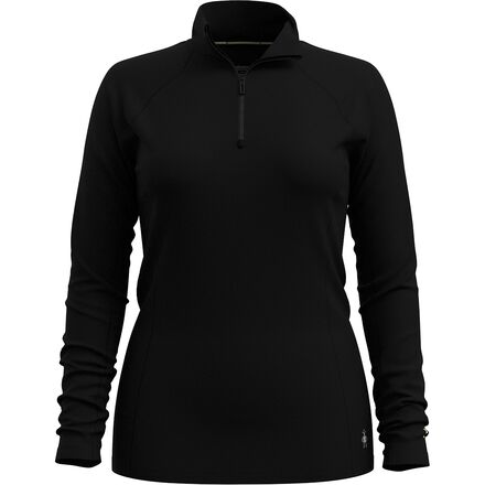 (取寄) スマートウール レディース クラシック オール-シーズン メリノ 1/4-ジップ ベースレイヤー― - ウィメンズ Smartwool women Classic All-Season Merino 1/4-Zip Baselayer - Women's Black