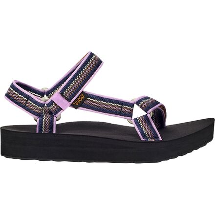 (取寄) テバ レディース ミッドフォーム ユニバーサル ウーブン サンダル - ウィメンズ Teva women Midform Universal Woven Sandal - Women's Lupine/Black｜ジェットラグ店
