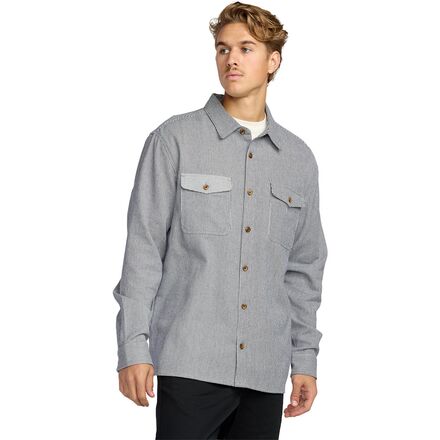 (取寄) ビラボン メンズ オースティン ガレージ ロング-スローブ シャツ - メンズ Billabong men Austin Garage Long-Sleeve Shirt - Men's Stone Blue｜ジェットラグ店