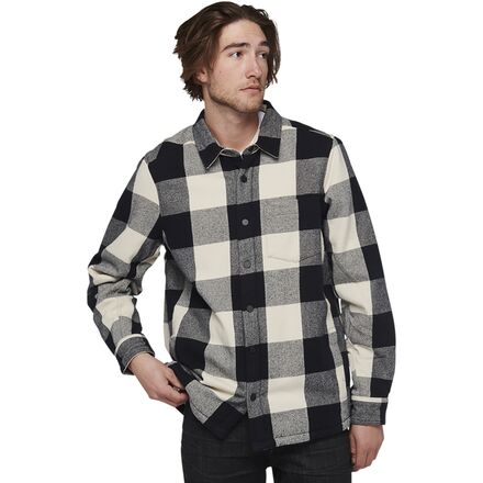 (取寄) ブラックダイヤモンド メンズ プロジェクト ライン フランネル - メンズ Black Diamond men Project Lined Flannel - Men's Black/Off White Plaid