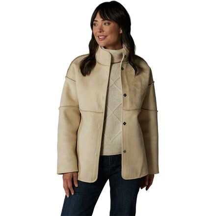 (取寄) ノーマルブランド レディース ハイランド スナップ フリース コート - ウィメンズ The Normal Brand women Highland Snap Fleece Coat - Women's Oat｜ジェットラグ店