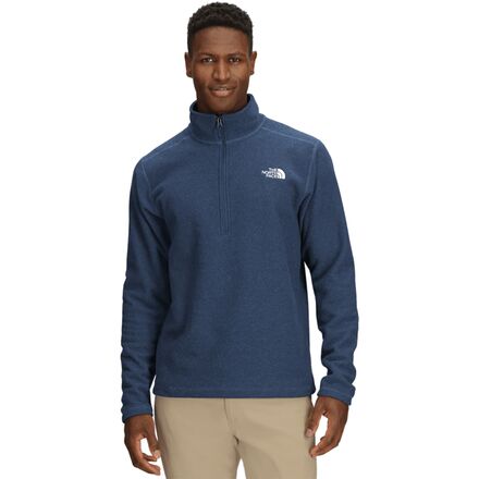 (取寄) ノースフェイス メンズ テクスチャー キャップ ロック 1/4-ジップ フリース ジャケット - メンズ The North Face men Textured Cap Rock 1/4-Zip Fleece Jacket - Men's Shady Blue Heather｜ジェットラグ店