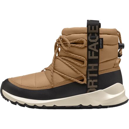 (取寄) ノースフェイス レディース サーモボール レース アップ Wp ブーティ - ウィメンズ The North Face women ThermoBall Lace Up WP Bootie - Women's Almond Butter/TNF Black