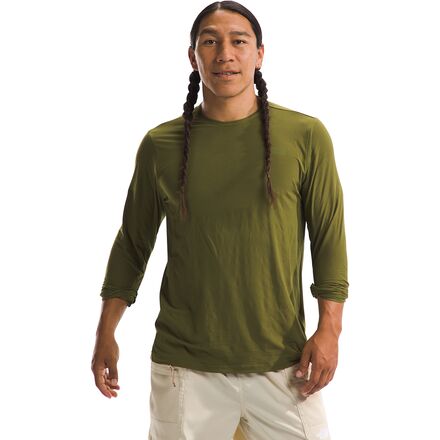 (取寄) ノースフェイス メンズ デューン スカイ ロング-スローブ クルー - メンズ The North Face men Dune Sky Long-Sleeve Crew - Men's Forest Olive