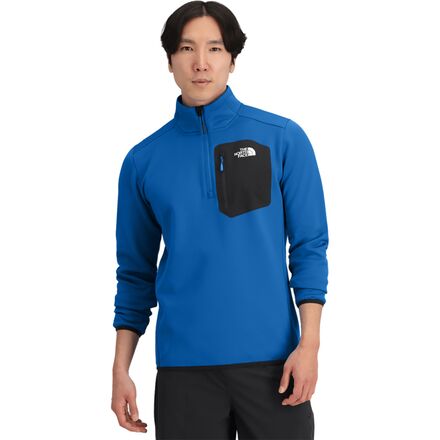 (取寄) ノースフェイス メンズ クレスト 1/4-ジップ ジャケット - メンズ The North Face men Crest 1/4-Zip Jacket - Men's Hero Blue/TNF Black