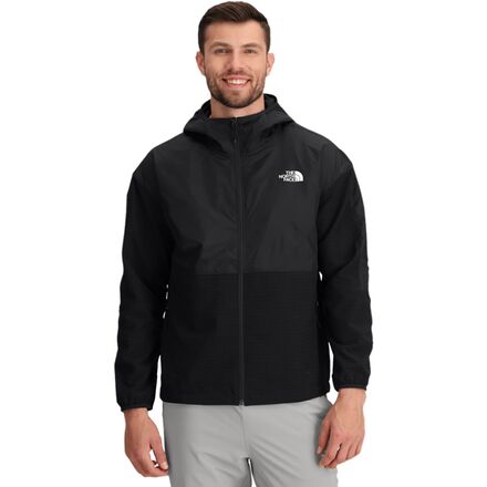 (取寄) ノースフェイス メンズ テックウェア グリッド ハイブリット フル ジップ ジャケット - メンズ The North Face men Tekware Grid Hybrid Full Zip Jacket - Men's TNF Black