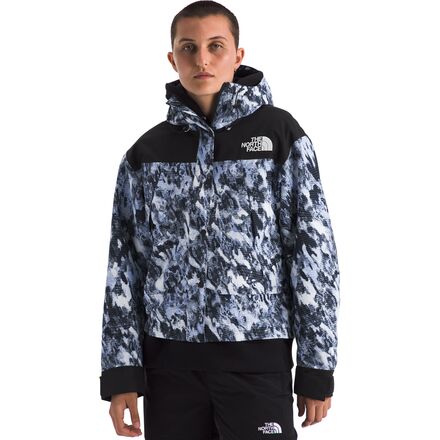 (取寄) ノースフェイス レディース ドライベント モノ マウンテン ジャケット - ウィメンズ The North Face women DryVent Mono Mountain Jacket - Women's Virtual Blue Trail Grid Print/TNF Black｜ジェットラグ店