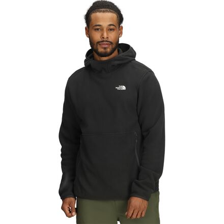 (取寄) ノースフェイス メンズ グレイシャー フリース プルオーバー ブーディ - メンズ The North Face men Glacier Fleece Pullover Hoodie - Men's TNF Black