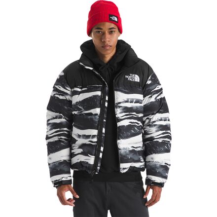 (取寄) ノースフェイス メンズ プリンテッド 1996 レトロ ヌプシ ジャケット - メンズ The North Face men Printed 1996 Retro Nuptse Jacket - Men's TNF Black Edge Of Light Print/TNF Black｜ジェットラグ店 41,184円