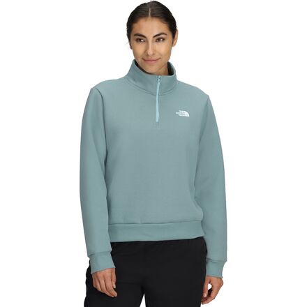 (取寄) ノースフェイス レディース エボリューション エンブロイダー 1/4-ジップ スウェットシャツ - ウィメンズ The North Face women Evolution Embroidered 1/4-Zip Sweatshirt - Women's Blue Eclipse