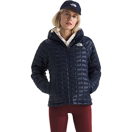 (取寄) ノースフェイス レディース サーモボール フーデット ジャケット - ウィメンズ The North Face women ThermoBall Hooded Jacket - Women's Summit Navy
