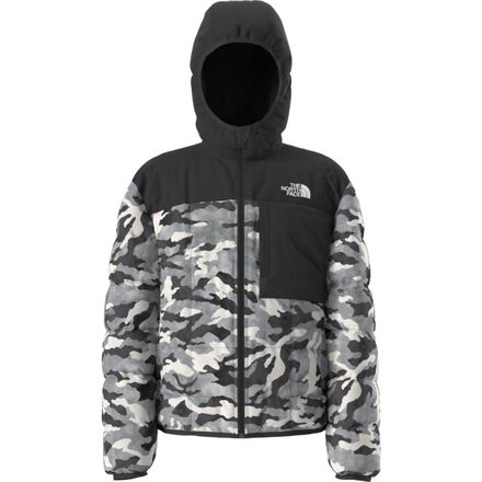 (取寄) ノースフェイス ボーイズ リバーシブル シャスタ プリント フル-ジップ フーデット ジャケット - ボーイズ The North Face boys Reversible Shasta Print Full-Zip Hooded Jacket - Boys' Smoked Pearl TNF Camo Small Print