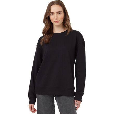 (取寄) テンツリー レディース ツリーフリース リラックスド-フィット クルー スウェットシャツ - ウィメンズ Tentree women TreeFleece Relaxed Crew Sweatshirt - Women's Meteorite Black｜ジェットラグ店