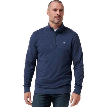 (取寄) トラヴィスマシュー メンズ クラウド クオーター ジップ 2.0 - メンズ TravisMathew men Cloud Quarter Zip 2.0 - Men's Heather Blue