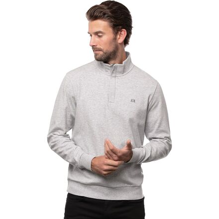 (取寄) トラヴィスマシュー メンズ クラウド クオーター ジップ 2.0 - メンズ TravisMathew men Cloud Quarter Zip 2.0 - Men's Heather Light Grey