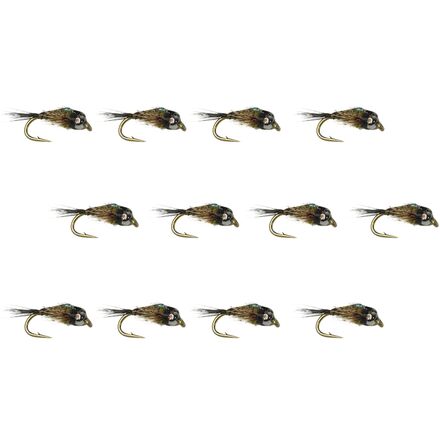 (取寄) アンプカ トゥー ビット フッカー 12-パック Umpqua Two Bit Hooker 12-Pack Dark Olive