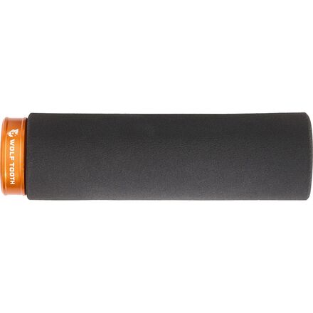 (取寄) ウルフトゥースコンポーネンツ ロック-オン ファット ポウ グリップ Wolf Tooth Components Lock-On Fat Paw Grip Black Grip w/ Orange Collar
