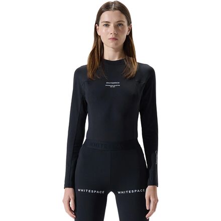 (取寄) ホワイトスペース レディース グラフェン クルー ネック トップ - ウィメンズ WHITESPACE women Graphene Crew Neck Top - Women's Black Onyx|ジェットラグ店