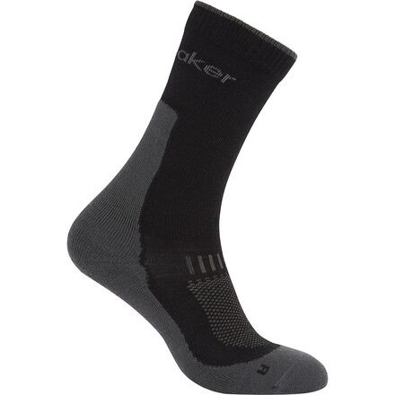 (取寄) アイスブレイカー メンズ メリノ ハイク+ ライト クルー ソック - メンズ Icebreaker men Merino Hike+ Light Crew Sock - Men's Black/Obsidian