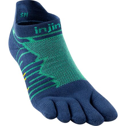 (取寄) インジンジ ウルトラ ラン ノーショー クールマックス ソック Injinji Ultra Run No-Show CoolMax Sock Poseidon