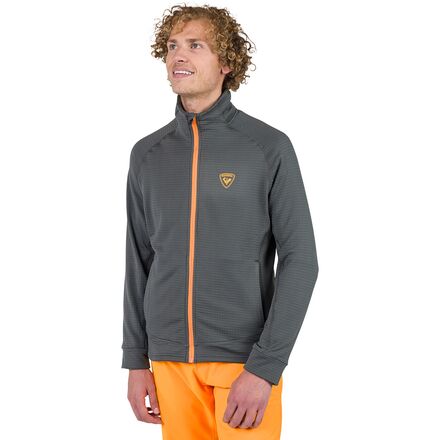 (取寄) ロシニョール メンズ フリース フル-ジップ ジャケット - メンズ Rossignol men Blackside Fleece Full-Zip Jacket - Men's Onyx Grey