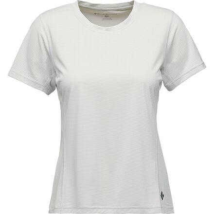 (取寄) ブラックダイヤモンド レディース ディスタンス ショートスリーブ テック T-シャツ - ウィメンズ Black Diamond women Distance Short-Sleeve Tech T-Shirt - Women's Alloy｜ジェットラグ店