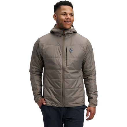 (取寄) ブラックダイヤモンド メンズ ソリューション フーデット ジャケット - メンズ Black Diamond men Solution Hooded Jacket - Men's Walnut