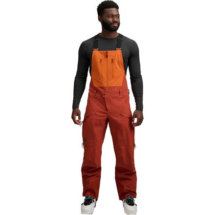 (取寄) ブラックダイヤモンド メンズ リーコン ストレッチ ビブ パンツ - メンズ Black Diamond men Recon Stretch Bib Pant - Men's Saffron/Burnt Sienna