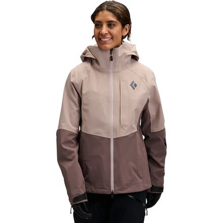 (取寄) ブラックダイヤモンド レディース リーコン ストレッチ スキー シェル - ウィメンズ Black Diamond women Recon Stretch Ski Shell - Women's Pale Mauve/Dark Mauve