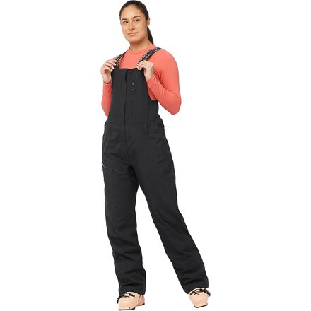 (取寄) サロモン レディース ムーン パトロール ゴア-テックス ビブ - ウィメンズ Salomon women Moon Patrol GORE-TEX Bib - Women's Deep Black