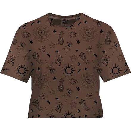 (取寄) シェドリー レディース ビヨンド テック - クロップド T-シャツ - ウィメンズ SHREDLY women Beyond Tech - Cropped T-Shirt - Women's Ink