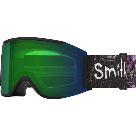 (取寄) スミス スクアッド マグ ロウ ブリッジ フィット ゴーグルズ Smith Squad MAG Low Bridge Fit Goggles Dylan Siggars AC/ChrPop Evryday Green/Strm Yel