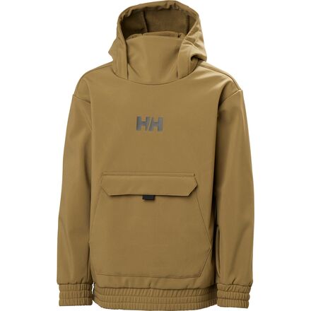 (取寄) ヘリーハンセン キッズ JR パウダー ソフトシェル ブーディ - キッズ Helly Hansen kids Jr Powder Softshell Hoodie - Kids' Sepia｜ジェットラグ店