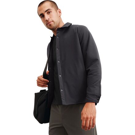 (取寄) ビヨンドヨガ メンズ シャツ ジャケット - メンズ Beyond Yoga men Shirt Jacket - Men's Black Ash｜ジェットラグ店