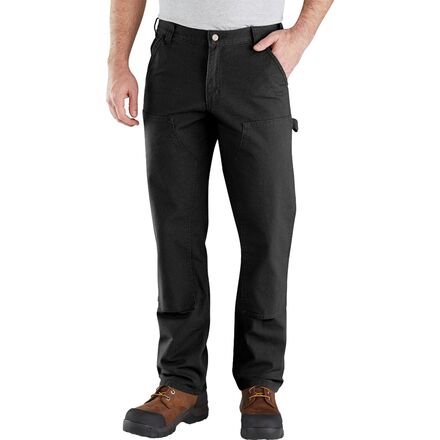 (取寄) カーハート メンズ リラックスド-フィット ラギッド フレックス ダック ダブル-フロント ダンガリー - メンズ Carhartt men Relaxed Rugged Flex Duck Double-Front Dungaree - Men's Black