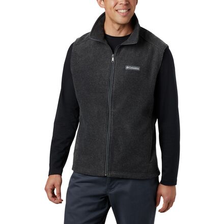 (取寄) コロンビア メンズ スティーンズ マウンテン フリース ベスト - メンズ Columbia men Steens Mountain Fleece Vest - Men's Charcoal Heather