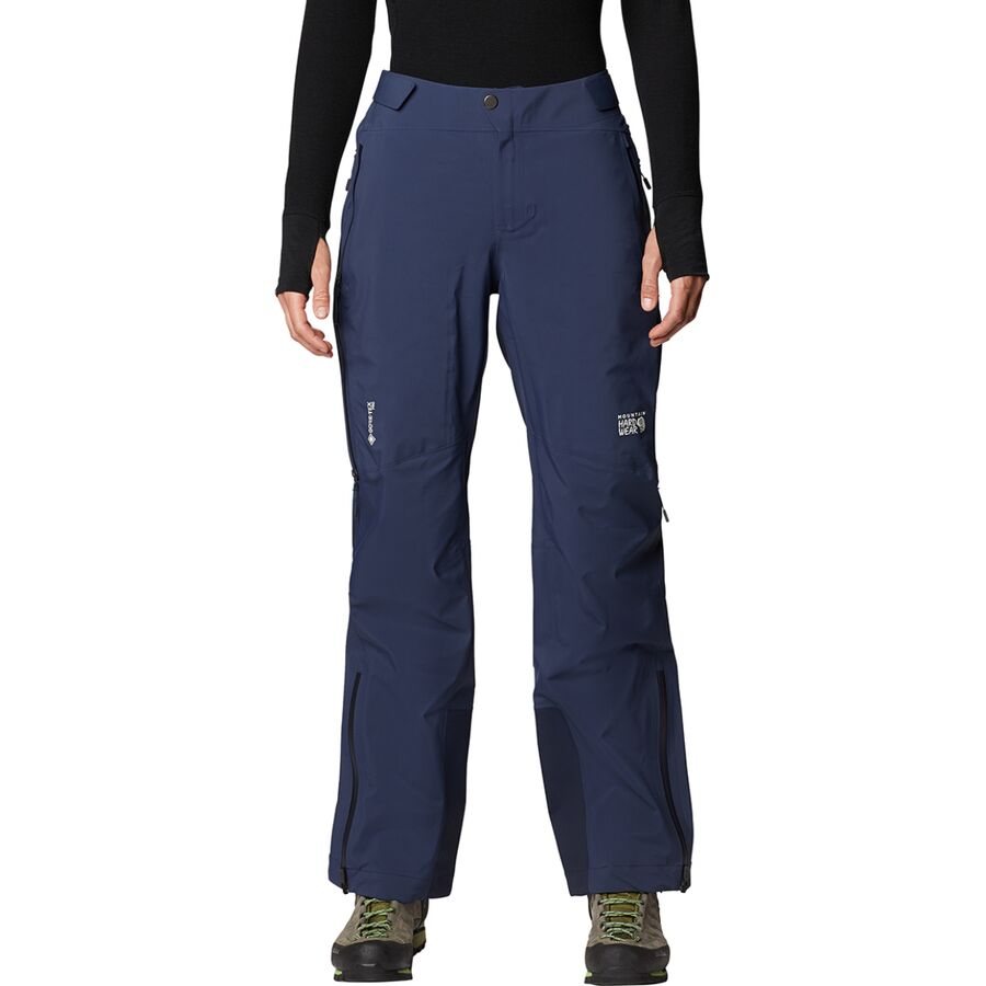 取寄 お山ハードウエア ゴアテックス シラバス Lt 下穿 レディース Mountain Hardwear Gore Tex Pro Lt Pant Women S Dark Zinc Mountain Hardwear マウンテンハードウェア パンツ レインパンツ ワンデルング 登山 マウンテン アウトドア 商品名 大幅号数 ビックサイズ