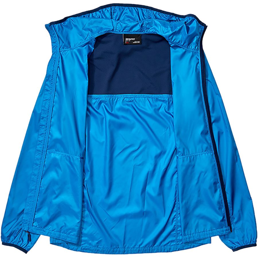 取寄 モルモット トレイル 風 フード ブルゾン メンズ Marmot Trail Wind Hood Jacket Men S Classic Blue Marmot マーモット 御召し物 アウター ジャケット メンズ ワンダーホーゲル 登山 牟礼 アウトドア 銘柄 烈しいサイズ ビッグサイズ