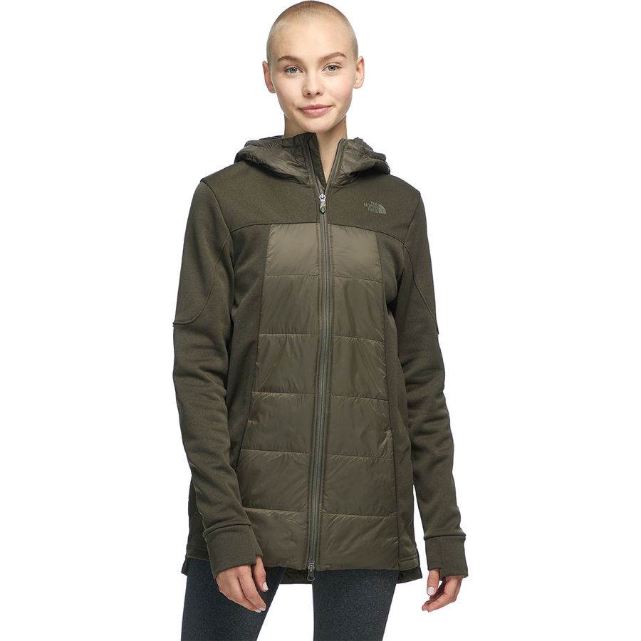(取寄)ノースフェイス レディース モチベーション ハイブリット ロング ジャケット - ウィメンズ - クロージング The North Face Women's Motivation Hybrid Long Jacket - Women's - Clothing New Taupe Green New Taupe Green Heather