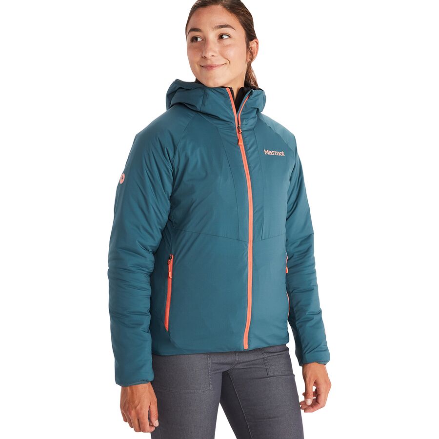 取寄 マーモット フーデット ジャケット レディース Marmot Warmcube Novus Hooded Jacket Women S Stargazer Marmot マーモット アウター ジャケット トップス レディース アウトドア ウェア ハイキング 登山 マウンテン 山ガール ファッション ブランド 大きい