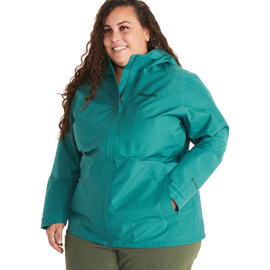 取寄 マーモット ミニマリスト ジャケット プラス レディース Marmot Minimalist Jacket Plus Women S Deep Jungle Marmot マーモット レインウェア レインジャケット アウター 雨具 ハイキング 登山 マウンテン アウトドア ブランド 雨具 大きいサイズ ビッグサイズ